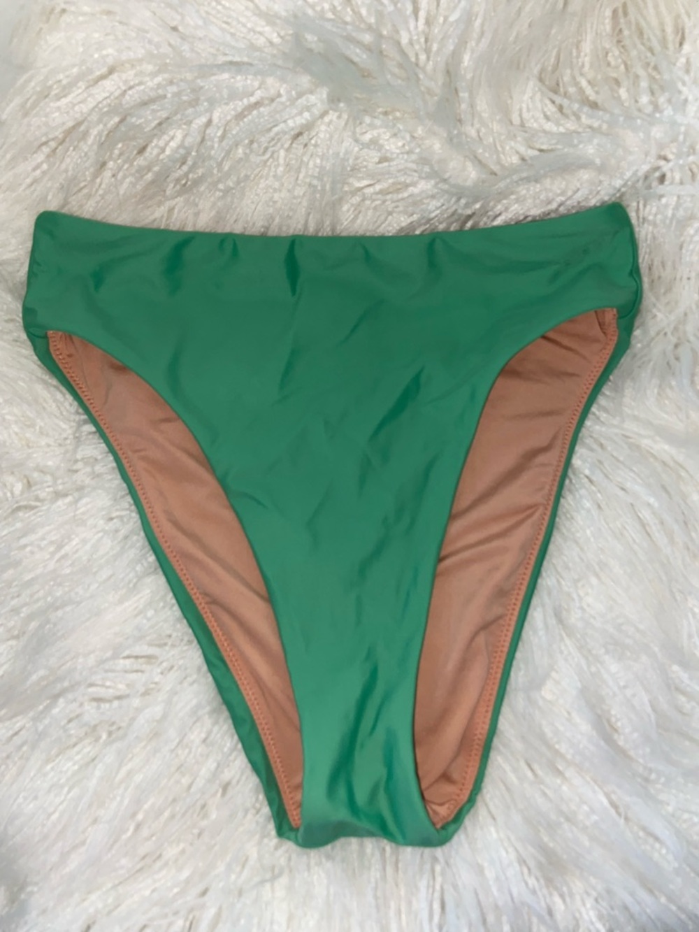 J. Crew Green High-Rise Bikini Bottom